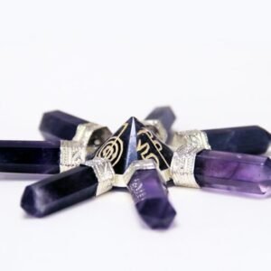 Amethyst Generator with Engraved Reiki Symbols