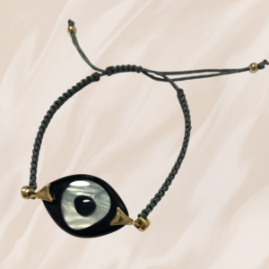 Healing Bracelet with Eye (Black & White)