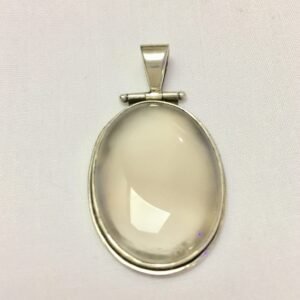Oval Rose Quartz Pendant