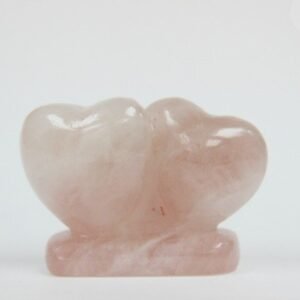 Rose Quartz Twin Heart